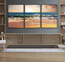 Serene Beach Path Canvas Art, Giclee Canvas Print with