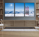 Ski Season Snow Wall Art Canvas Print