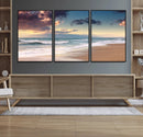 Cloudy Weather Beach Sunset Canvas Print | Sunrise Wall Art by MyGreatCanvas | Canvas Wall Art Prints | Photo Prints & Wall Decor
