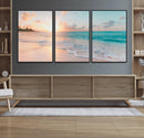Beach Wall Art - Stunning Ocean Sunset Canvas Print with
