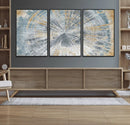 Radiant Abstract Wood Rings Canvas Art – Modern Triptych by MyGreatCanvas | Canvas Wall Art Prints | Photo Prints & Wall Decor