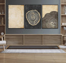 Tree Rings Canvas Wall Art Print – Minimalist Natural