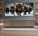 Buffalo Wall Art Canvas Print, American Bison Herd Wall Art by MyGreatCanvas | Canvas Wall Art Prints | Photo Prints & Wall Decor