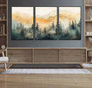 Abstract Forest Print - Mountain Wall Art | Autumn Landscape