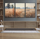 Golden Fields Canvas Wall Art Print – Serene Landscape of