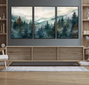Serenity Forest Wall Art Canvas | Foggy Mountain Landscape