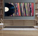 Vinyl Record and Album Collection Canvas Wall Art - Retro