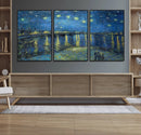 Vincent van Gogh Starry Night over the Rhone Abstract Wall