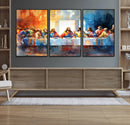 Abstract Watercolor The Last Supper Wall Art