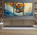 UP-Inspired Floating House with Balloons Canvas Art –