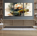 Lotus Flower Watercolor Canvas Print – A Symbol of Serenity by MyGreatCanvas | Canvas Wall Art Prints | Photo Prints & Wall Decor