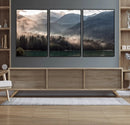 Foggy Mountain Canvas Print Forest Wall Art
