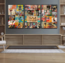 Abstract Art Collage Wall Art Canvas Print – Framed, Ready