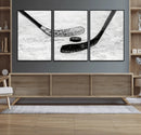 Winter Ice Hockey Sport Canvas Wall Art Print - Hockey Wall by MyGreatCanvas | Canvas Wall Art Prints | Photo Prints & Wall Decor