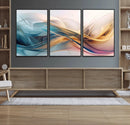 Abstract Flowing Colors Wall Art Canvas Print