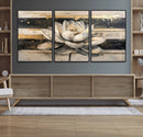 Lotus Flower Wall Art – Framed Abstract Floral Canvas by MyGreatCanvas | Canvas Wall Art Prints | Photo Prints & Wall Decor