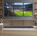 Tottenham Hotspur Stadium Canvas Print, Match Day Triple