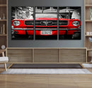Red Mustang Car Wall Art – Framed Classic Vehicle Canvas by MyGreatCanvas | Canvas Wall Art Prints | Photo Prints & Wall Decor