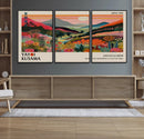 Yayoi Kusama Landscape Canvas Print, Vibrant Floral Mountain