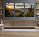 Sunrise Over the Smoky Mountains Canvas Wall Art –