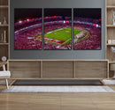 Bryant-Denny Stadium Night Game Triple Canvas Wall Art - by MyGreatCanvas | Canvas Wall Art Prints | Photo Prints & Wall Decor