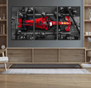 Ferrari Pit Stop Canvas Wall Art – Precision and Speed