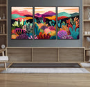 Abstract Kusama Print - Landscape Canvas Wall Art Print -