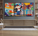 Pop Art Monopoly Man Canvas Wall Art Print - Bold and