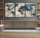 World Map Canvas Print – Framed Wall Art for Couples, by MyGreatCanvas | Canvas Wall Art Prints | Photo Prints & Wall Decor