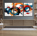 Abstract Wall Art, Rings Wall Art Canvas Print