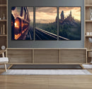 Harry Castle Wall Art Canvas Print, Wizard School Wall Art