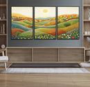 YAYOI KUSAMA Wall Art - Colorful Dot Art Landscape Canvas,