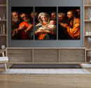 Religious Canvas Wall Art Print - Madonna and Child with
