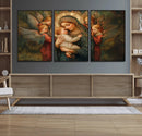 Mary Jesus Canvas Wall Art Print - Madonna and Child with