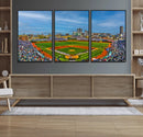 Wrigley Field Chicago Cubs Panoramic Canvas Print –