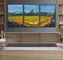 Wrigley Field Chicago Cubs Panoramic Canvas Print –
