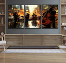 Jazz Wall Art Canvas Print – Colorful Musical Instrument