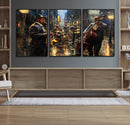 Jazz Canvas Wall Art Print – Abstract African American Music