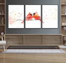 Cardinal Bird Canvas Wall Art - Male and Female Cardinal by MyGreatCanvas | Canvas Wall Art Prints | Photo Prints & Wall Decor