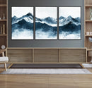 Snowy Peaks Wall Art – Framed Misty Mountain Canvas Artwork by MyGreatCanvas | Canvas Wall Art Prints | Photo Prints & Wall Decor