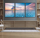 Ocean Sunset Canvas Wall Art Print – Tranquil Seascape