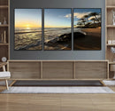 Tropical Beach Wall Art - Stunning Ocean Sunset Canvas Print