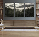 Moody Forest Wall Art – Framed Mountain Fog Canvas Artwork, by MyGreatCanvas | Canvas Wall Art Prints | Photo Prints & Wall Decor