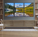 Maroon Bells Wall Art – Framed Snowy Mountain Canvas by MyGreatCanvas | Canvas Wall Art Prints | Photo Prints & Wall Decor