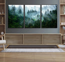 Misty Forest Wall Art Canvas Print – Framed Foggy Mountain by MyGreatCanvas | Canvas Wall Art Prints | Photo Prints & Wall Decor