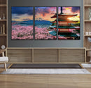 Mount Fuji Cherry Blossom Wall Art Canvas Print – Framed by MyGreatCanvas | Canvas Wall Art Prints | Photo Prints & Wall Decor