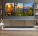 Forest Sunset Wall Art Canvas Print, Glowing Evening Light by MyGreatCanvas | Canvas Wall Art Prints | Photo Prints & Wall Decor