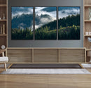 Misty Forest Wall Art Canvas Print, Serene Pine Hills and by MyGreatCanvas | Canvas Wall Art Prints | Photo Prints & Wall Decor