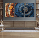 Framed Abstract Tree Ring Wall Art Print Natural Rustic Wood by MyGreatCanvas | Canvas Wall Art Prints | Photo Prints & Wall Decor