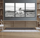 White Horse Wall Art Canvas Print – Framed Woman Rider